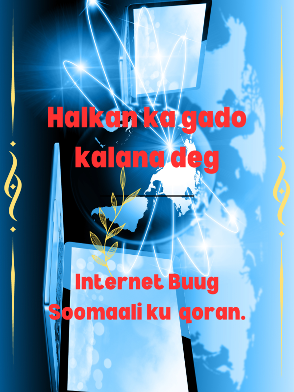 Internet Buug Somali  ku qoran